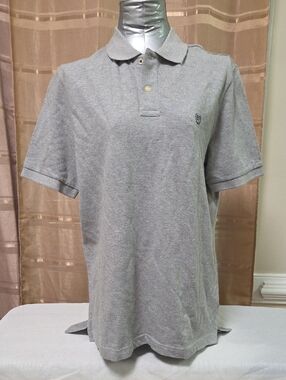 Brand New Chaps Light Gray Men's Polo Shirt with Subtle Crest